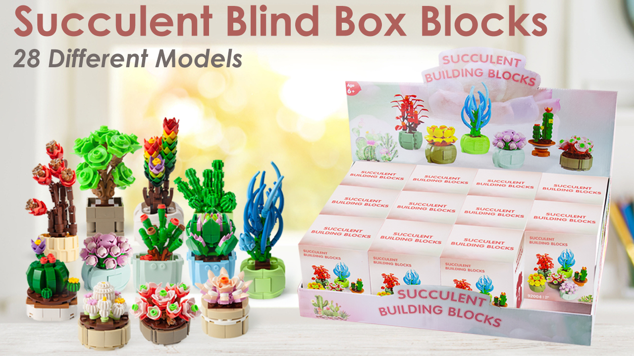 OundarM Succulent Blind Box Series Artificial Flower Botany